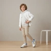 Nike Air FORCE 1 LV8 Устойчивые к истиранию Дышащие Низкие Кеды для Детей для Скейтбординга Серый Белый