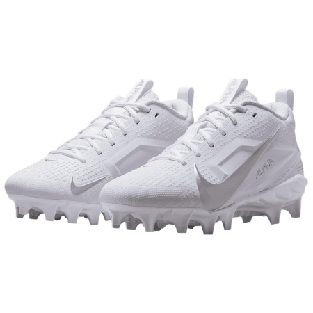 Nike Alpha Menace 4 Противоскользящие Устойчивые к износу Футбольные бутсы Унисекс Белые