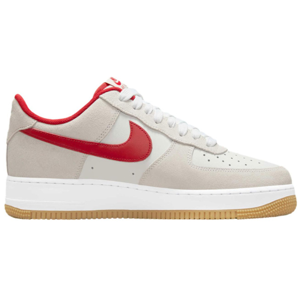 Nike Air Force 1 Амортизация Низкие Кроссовки для Скейтбординга Унисекс Бежево-Красные