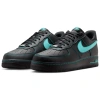 Nike Air Force 1 Slip-Resistant Abrasion-Resistant Low-Top Скейтборд Кроссовки Мужские Черный Аврора Зеленый