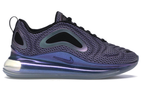 Nike Air Max 720 Low Топ Детские Лайфстайл Кроссовки Черный Фиолетовый Унисекс