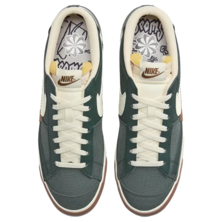 Nike Blazer Slip-Resistant Abrasion-Resistant Low-Top Скейтборд Кроссовки Мужские Зеленые