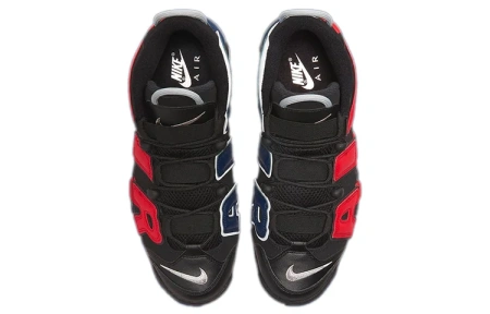Nike Air More Uptempo Split MID Топ Винтажные Баскетбольные Кроссовки Мужские Черный Красный Синий