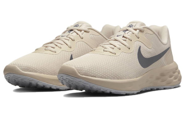 Nike REVOLUTION 6 Амортизация Дышащий Низкий Верх Повседневные Беговые Кроссовки Мужские Умбра