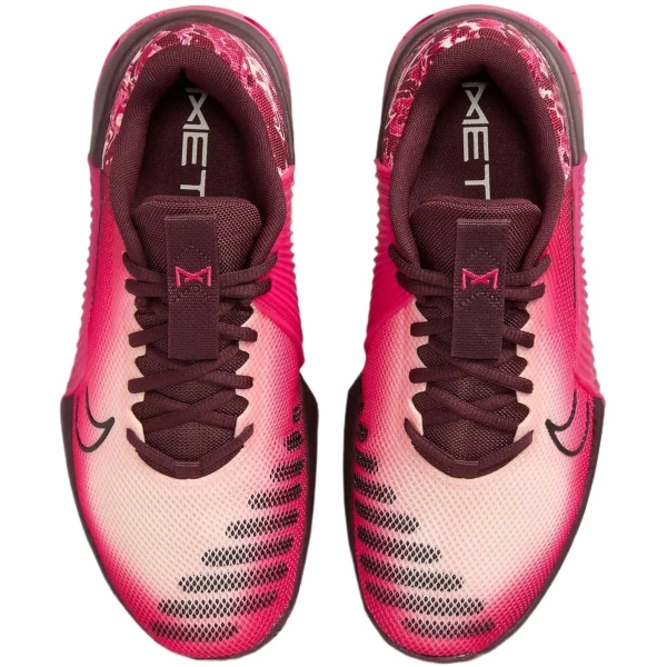 Nike Metcon 9 Противоскользящие Устойчивые к износу Низкие Кроссовки для бега Женские Розовые Красные