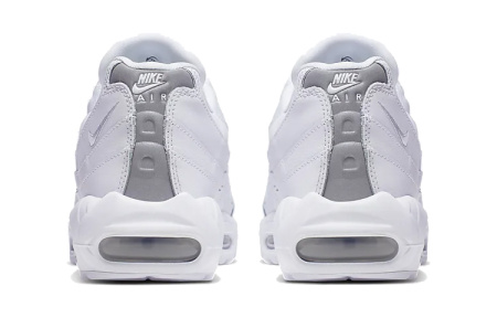 Nike Air Max 95 Low Топ Амортизирующие кроссовки для бега на длинные дистанции Унисекс Чисто белый
