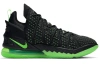 Nike Lebron 18 Low Топ Баскетбольные кроссовки для игры Мужской Черный Зеленый Белый Азиатская версия