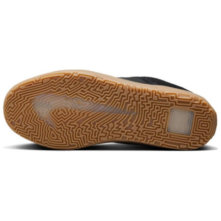 Nike SB DAY ONE Замша Устойчивая к истиранию Дышащие Низкие Кеды для Детей Лайфстайл Черные Унисекс