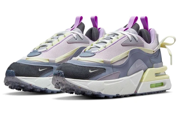 Nike Air Max Furyosal Спортивный ретро стиль текстиль синтетическая кожа низкий верх повседневный воздух