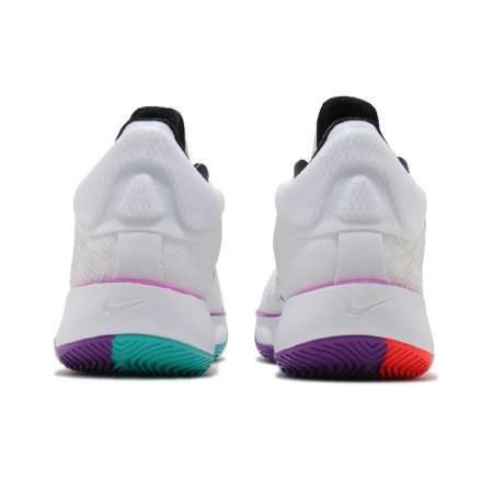 Nike Zoom Rize 2 EP Ткань Амортизация Противоскользящие MID Топ Баскетбольные кроссовки Унисекс Белый Фиолетовый