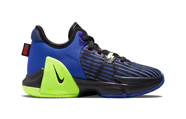 Nike Устойчивый к истиранию Дышащий MID Топ Детские Баскетбольные Кроссовки Синие Малыш