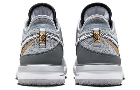 Nike LeBron NXXT Gen EP Дышащие Низкие Баскетбольные Кроссовки Мужские Серые Азиатская Версия