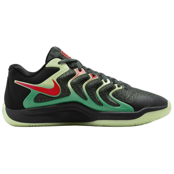 Nike KD 17 Противоскользящие устойчивые к истиранию низкие баскетбольные кроссовки для мужчин темно-зеленые