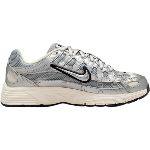 Nike P 6000 противоскользящие устойчивые к истиранию низкий топ детские беговые кроссовки серебряный