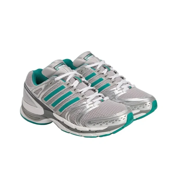 SPORTY RICH x Adidas Adistar Control 5 Беговые кроссовки Унисекс Серебристо-зеленый