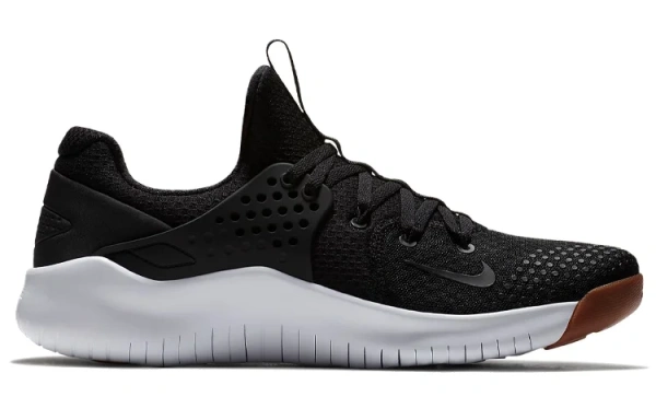 Nike Free TR V8 Нескользящие Легкие Низкие Кроссовки для Тренировок Мужские Черно-Белые