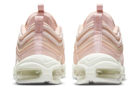 Nike Air Max 97 Vintage Устойчивые к истиранию Дышащие Низкие Повседневные Беговые Кроссовки Женские Розовые