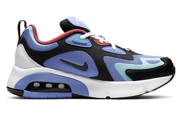 Nike Air Max 200 Low Беговые кроссовки с низким верхом импульсный синий амортизация воздуха для подростков