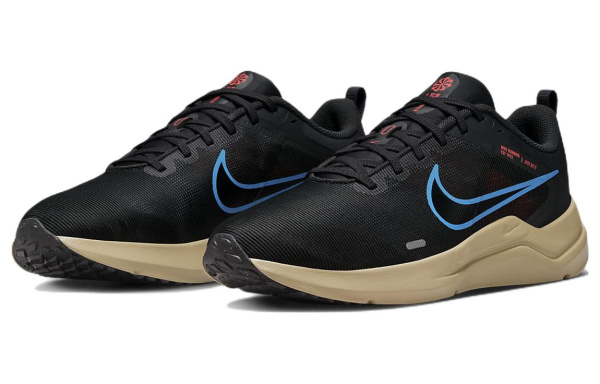 NIKE Downshifter 12 Удобные противоскользящие устойчивые к истиранию дышащие низкие повседневные беговые кроссовки