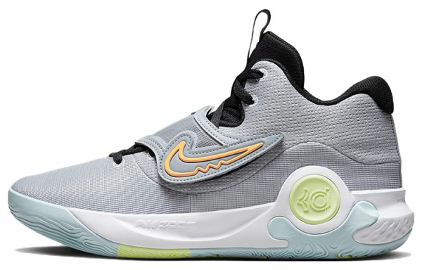 Nike KD Trey 5 X Low Топ Баскетбольные кроссовки для игры Мужской Серый Зеленый Азиатская версия