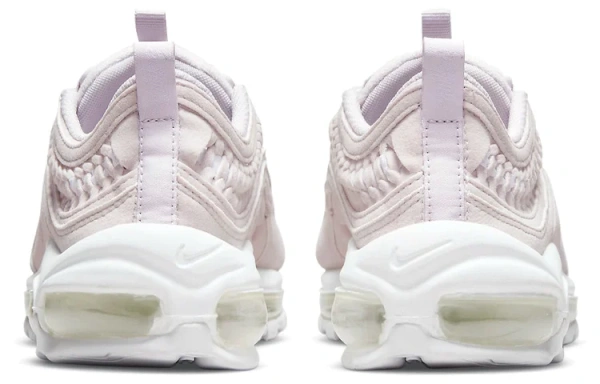 Nike Air Max 97 Vintage Устойчивые к истиранию Дышащие Низкие Повседневные Беговые Кроссовки Женские Розовые Белые Серые