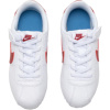 Nike Cortez EasyOn Low Топ Детская Обувь для Повседневной Носки Белый Красный Возраст 3-7 Лет