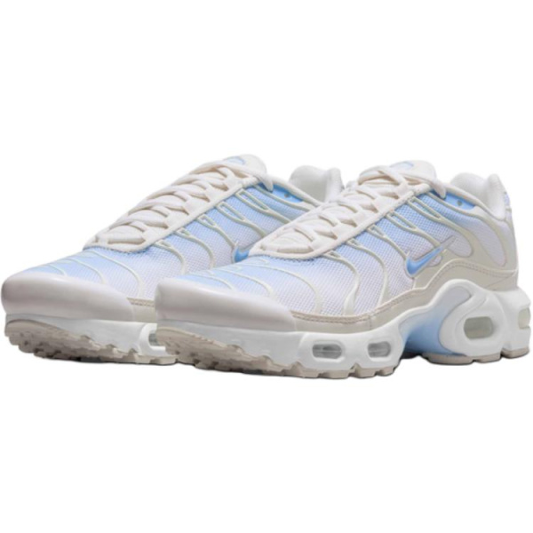 Nike Air Max Plus Ткань Удобные Детские Беговые Кроссовки Soul Синий Белый Призрачный Серый Белый Детские