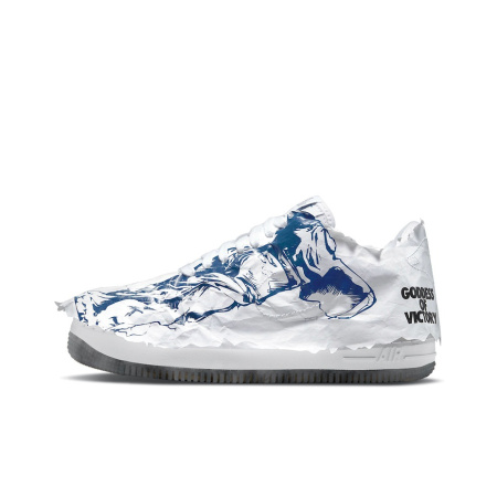 Nike Air Force 1 Shadow 'Богиня Победы' Низкие Кроссовки для Скейтбординга Женские Белые Синие