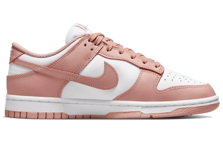 Nike Dunk 'Розовый Шепот' Кожа Винтаж Противоскользящие Устойчивые к Износу Легкие Низкие Кроссовки для Скейтбординга