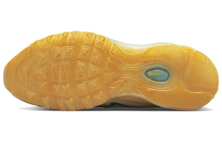 Nike Air Max 97 Текстиль Кожа Дышащий Низкий Топ Повседневные Кроссовки для Бега Женские Кокосовое Молоко