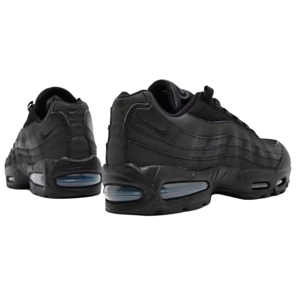 Nike Air Max 95 Устойчивые к истиранию Низкие повседневные беговые кроссовки Унисекс Черные