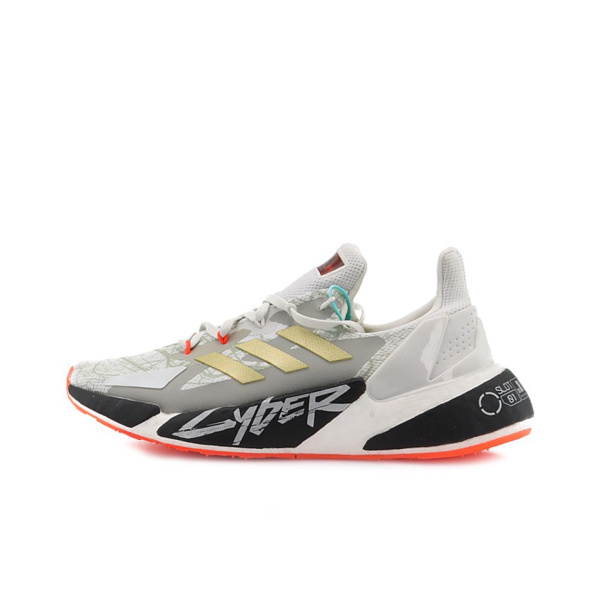 Cyberpunk 2077 x Adidas X9000l4 Винтаж Ткань Амортизация Дышащий Устойчивый к истиранию Низкий Топ Boost Повседневный