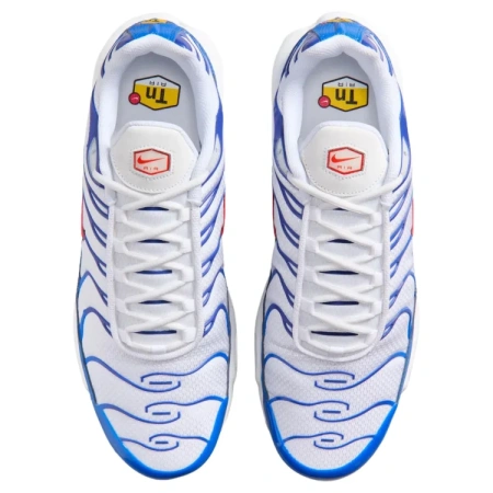 Nike Air Max Plus Беговые кроссовки Унисекс Белый Синий