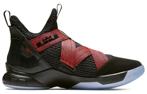 Nike Zoom Soldier 12 Круглый носок Нескользящий Легкий MID Баскетбольные кроссовки для игры Мужской Черный Красный