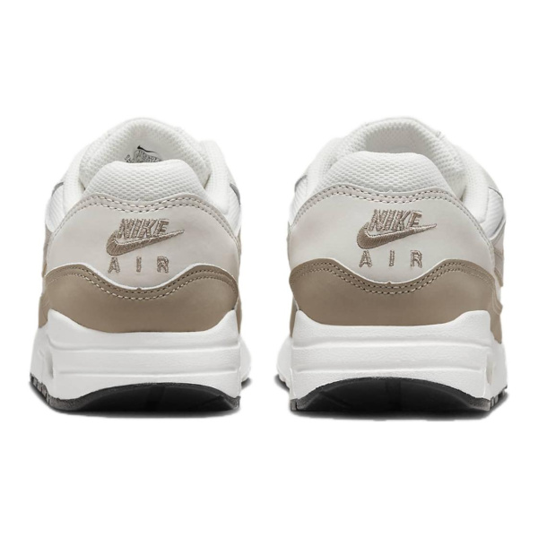 Nike Air Max 1 Амортизация Устойчивость к истиранию Дышащие Низкие Кеды для Детей Лайфстайл Белый Коричневый Детский