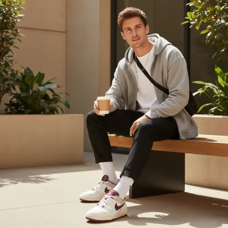 Nike Full Force противоскользящие низкие кроссовки для скейтбординга мужские белые и красные