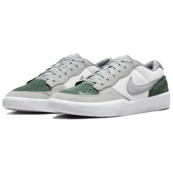 Nike SB Force 58 Текстиль Кожа Скейтбординг Кроссовки Мужские Серый Зеленый