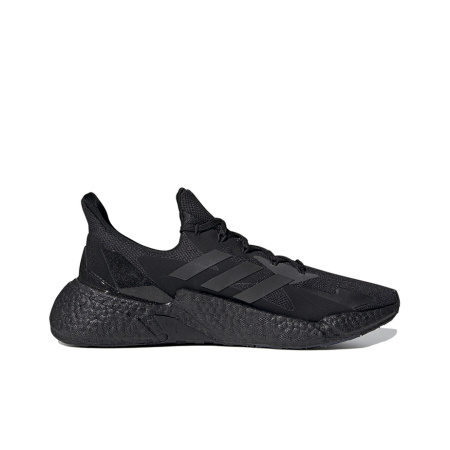 Adidas X9000l4 Винтаж Сетчатая Ткань Текстиль Низкие Беговые Кроссовки Унисекс Черные