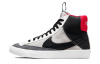 Nike Blazer '77 SE D Замша Противоскользящий Устойчивый к истиранию MID Верх Детские Скейтбординг Черный Белый Красный