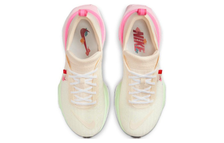 Nike Invincible 3 Дышащая Поддержка Низкий Верх Повседневная ТРЕНИРОВОЧНАЯ БЕГОВАЯ Обувь Женская Белая Розовая