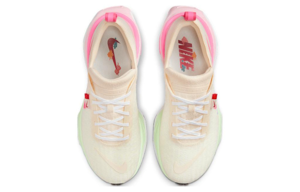 Nike Invincible 3 Дышащая Поддержка Низкий Верх Повседневная ТРЕНИРОВОЧНАЯ БЕГОВАЯ Обувь Женская Белая Розовая