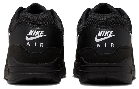 Nike Air Max 1 Износостойкие Низкие Повседневные Беговые Кроссовки Мужские Черно-Белые
