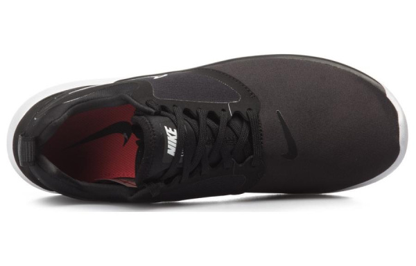 Nike Lunarsolo Амортизация и Дышащий Низкий Топ Беговые кроссовки Мужские Черный Белый