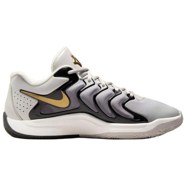 Nike KD 17 Противоскользящие устойчивые к истиранию низкие баскетбольные кроссовки унисекс черный серый