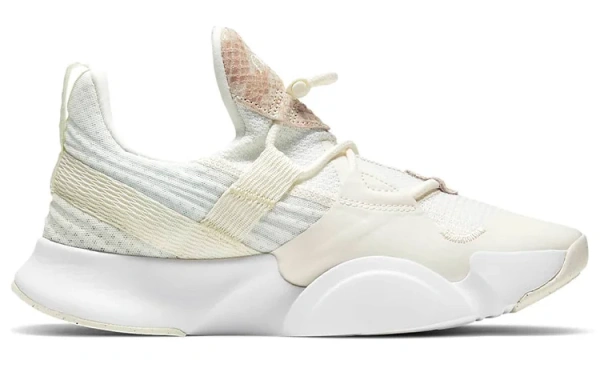 Nike SuperRep Groove Амортизация Противоскользящие Устойчивые к истиранию Низкие Кроссовки для тренировок Женские Экрю