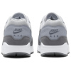 Nike Air Max 1 Устойчивые к истиранию Дышащие Низкие Повседневные Беговые Кроссовки Унисекс Серебристо-Серый