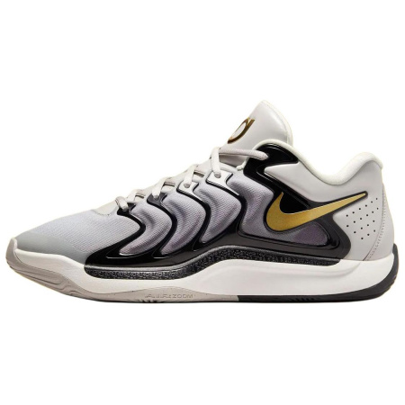 Nike KD 17 Противоскользящие устойчивые к истиранию низкие баскетбольные кроссовки унисекс черный серый