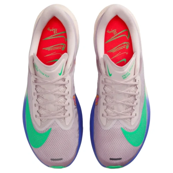 Nike Zoom Fly 6 Carbon Plate Беговые кроссовки Унисекс Серый Зеленый