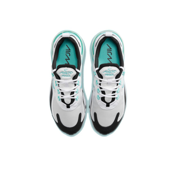 Nike Air MAX 270 Винтаж Амортизация Износостойкие Низкие Кроссовки Air Max React для Бега Женские Белые Синие Черные