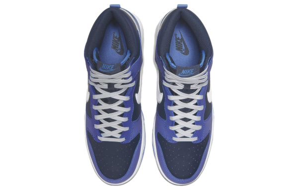 Nike Dunk High 'Обсидиан' Кожа Противоскользящие Устойчивые к истиранию Легкие Кроссовки для скейтбординга Мужские Синие